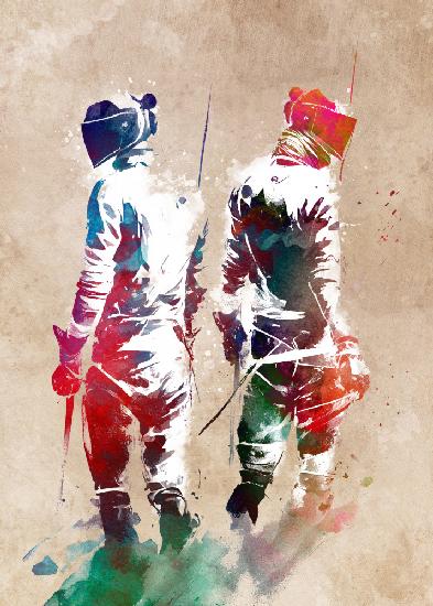 Fencing Sport Art 13