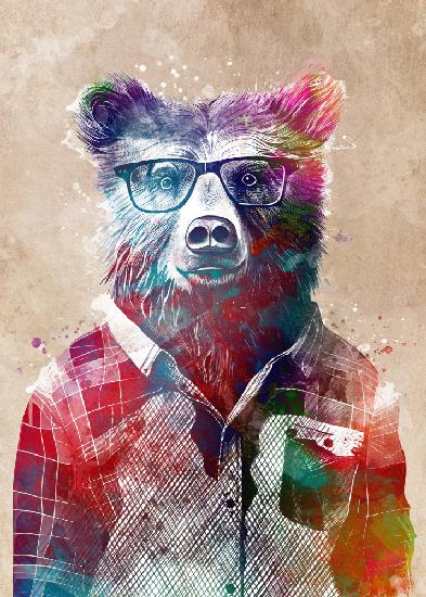 Hipster Bear