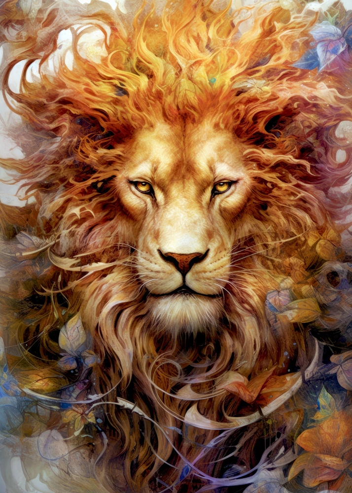 Lion animal art #lion a Justyna Jaszke