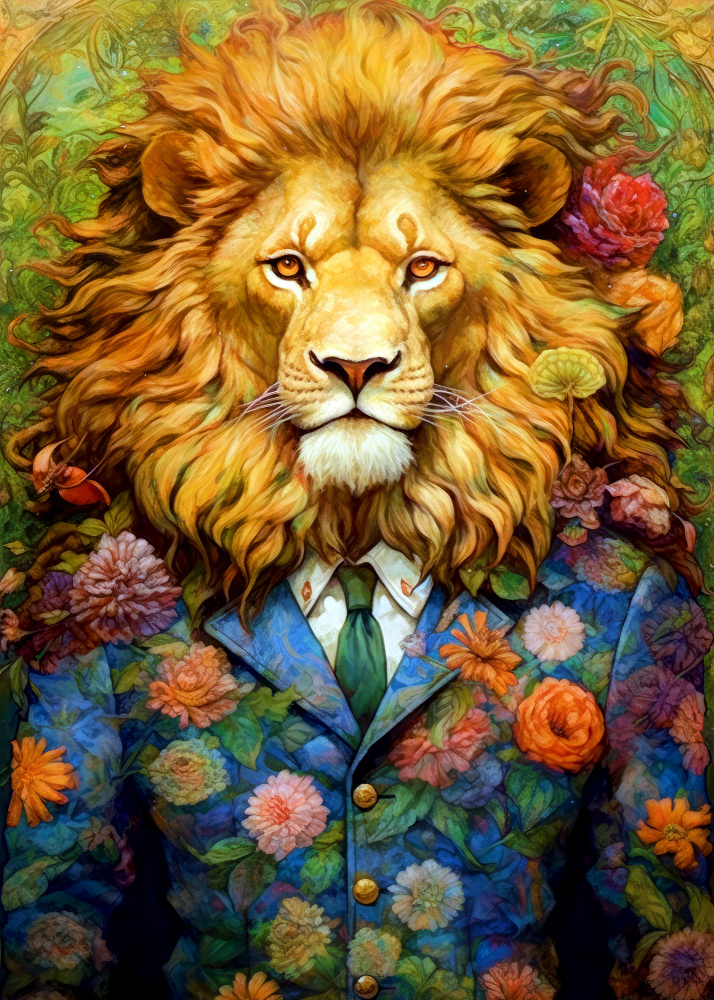 Lion animal art #lion a Justyna Jaszke