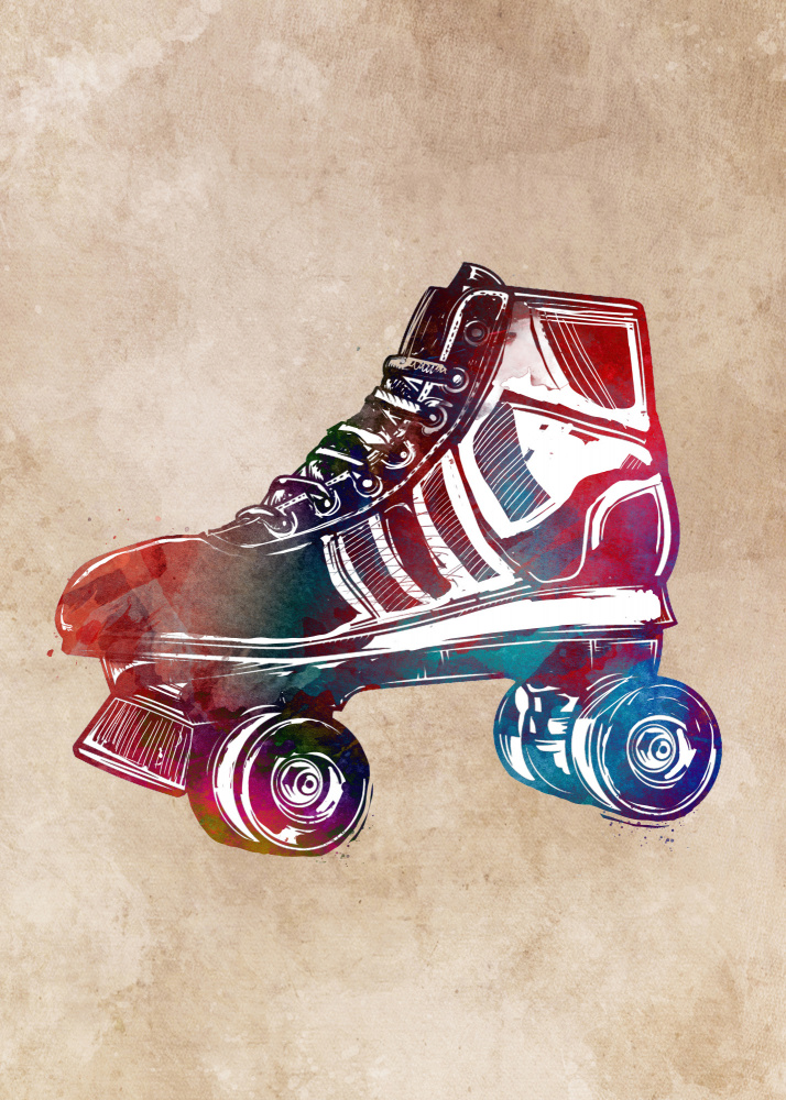 Roller skates sport art a Justyna Jaszke