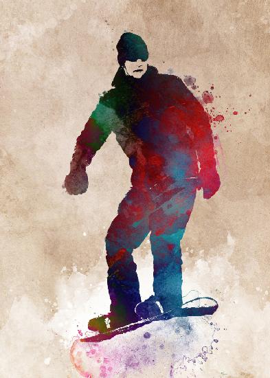 Snowboard Sport Art 3