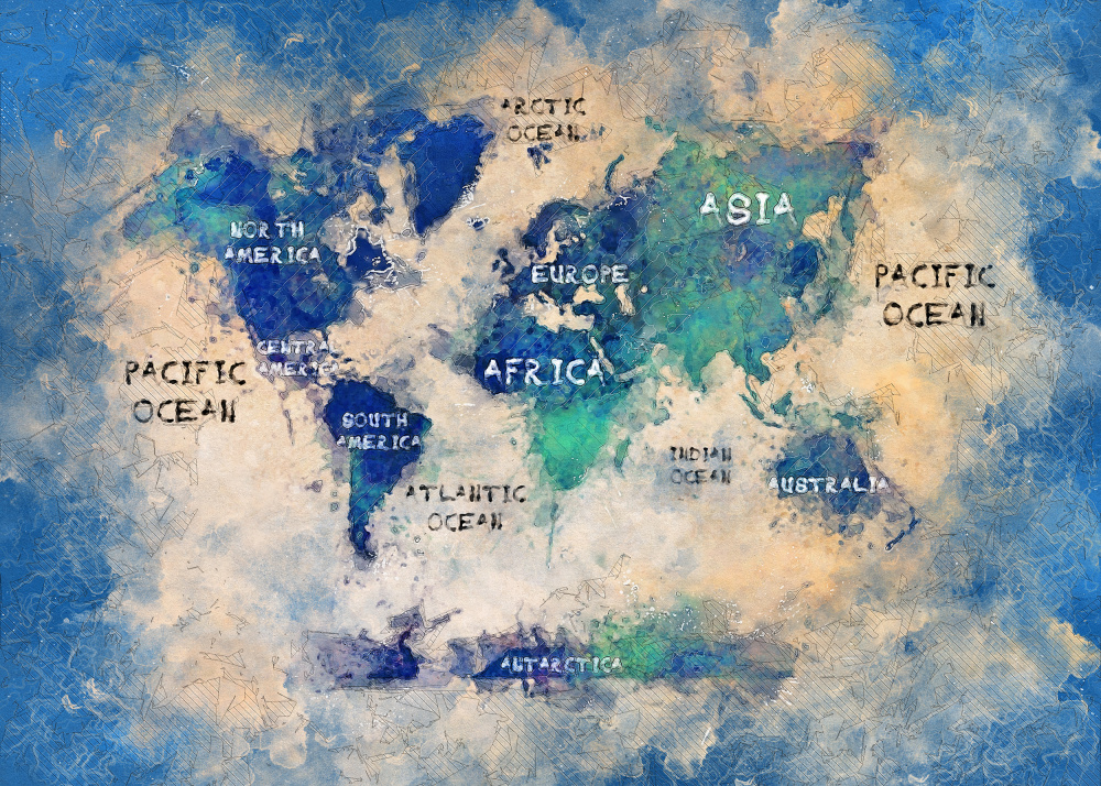 World map 38 a Justyna Jaszke
