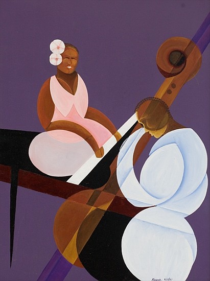 Lavender Jazz, 2007 (oil and acrylic on canvas)  a Kaaria  Mucherera