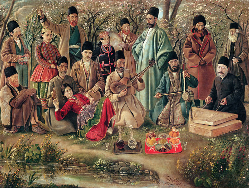 Persian Musicians, 1910 (oil on canvas) a Kamal-Al-Molk