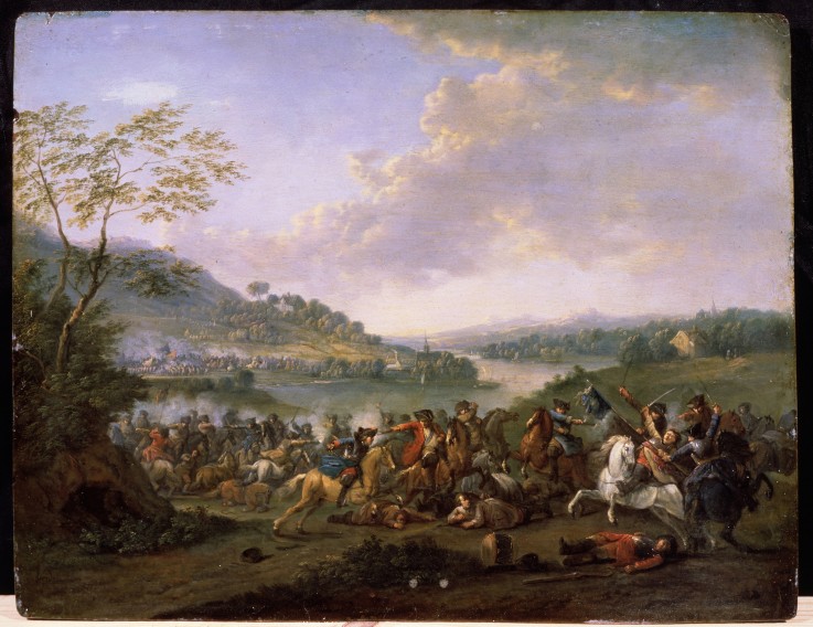Cavalry Skirmish a Karel Breydel