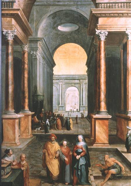 Christ in the Temple a Karel Van Mander
