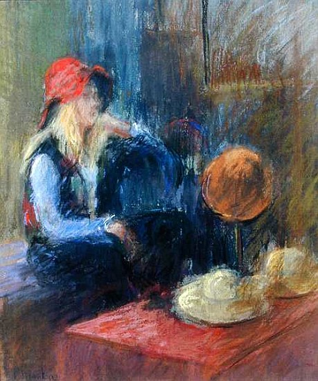 Rose Hat, 2000 (pastel on paper)  a Karen  Armitage