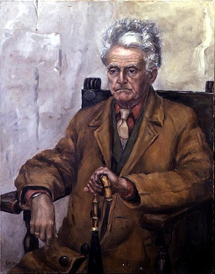 The Pensioner (oil on canvas)  a Karen  Armitage