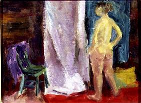 Nude with Green chair, 1995 (oil on canvas) 