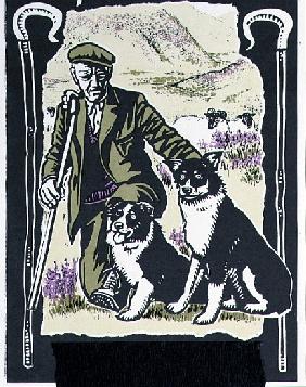 Shepherd Laddie o'' the Hills, 1997 (linocut on paper) 