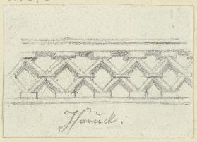 Section of a parapet (?)