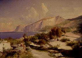 Marina grandee on Capri. a Karl Eduard Ferdinand Blechen