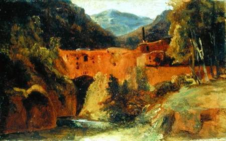 Mill in the valley near Amalfi a Karl Eduard Ferdinand Blechen