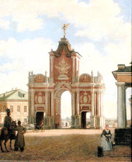 The Red Gate in Moscow a Karl-Fridrikh Petrovich Bodri