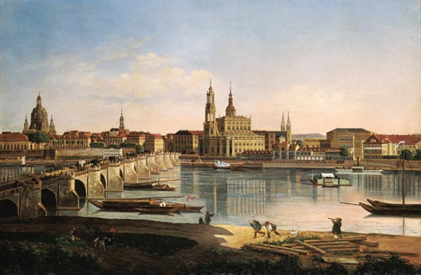 View on Dresden a Karl Gottfried Traugott Faber