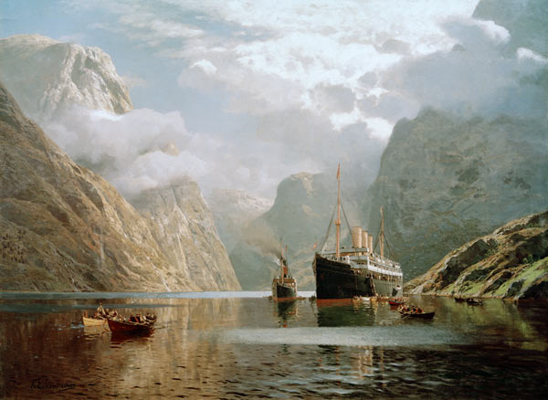 Die Auguste Victoria im Naeröfjord a Karl Paul Themistocles von Eckenbrecher