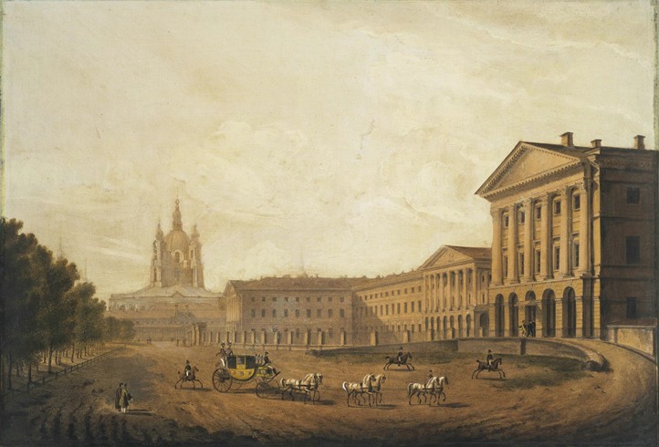 View of the Smolny Institute for Noble Maidens in Saint Petersburg a Karl Petrowitsch Beggrow