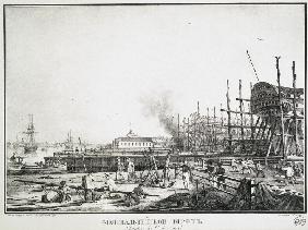 The Admiralty Naval Shipyard in Saint Petersburg