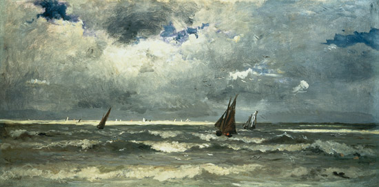 Seascape a Karl Pierre Daubigny