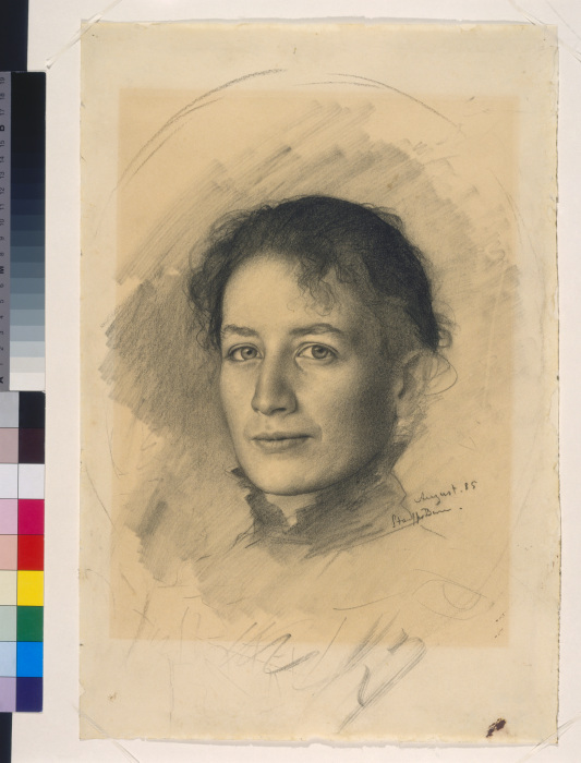 Bildnis der Schwester des Künstlers, Marie Stauffer a Karl Stauffer-Bern