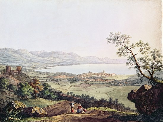 View of Geneva from Saconex in Savoy a Karl Ludwig Hackert
