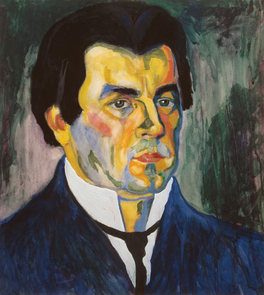 Kasimir Malevich, Self-portrait 1908 a Kasimir Sewerinowitsch Malewitsch