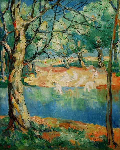 K.Malevich, River in a forest / 1930 a Kasimir Sewerinowitsch Malewitsch