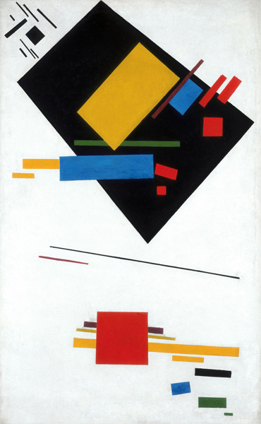 Suprematist painting (Black Trapezoid and Red Square) a Kasimir Sewerinowitsch Malewitsch
