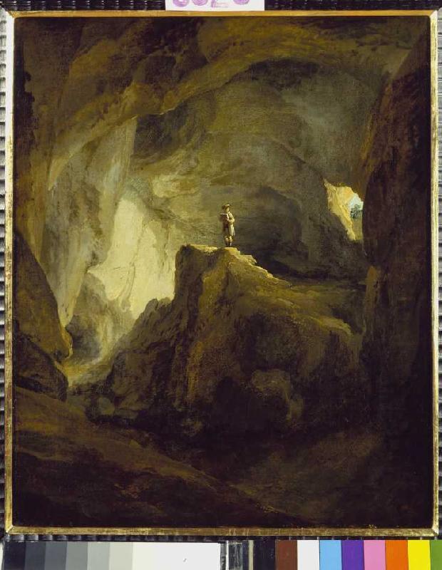 The inside of the bear cave at Welschenrohr a Kaspar Wolf