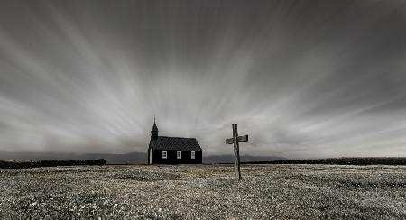 Black Church and Lonely Cross