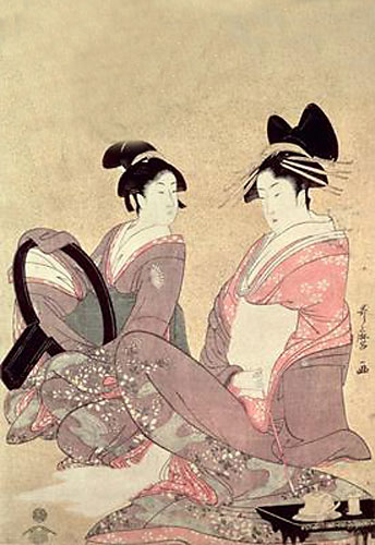 The Courtesan Hana-Murasaki a Kitagawa  Utamaro