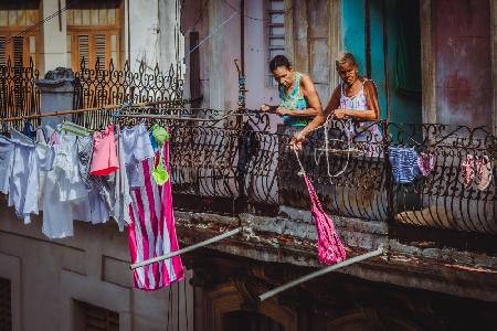 Shopping from the balcony