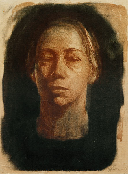 Self-portrait en face a Käthe Kollwitz