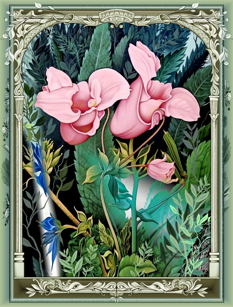 Die rosafarbene Blumen (Variante) a Konstantin Avdeev