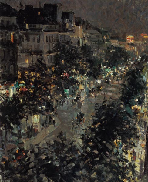 Paris at night, Boulevard des Italiens a Konstantin Alexejewitsch Korowin