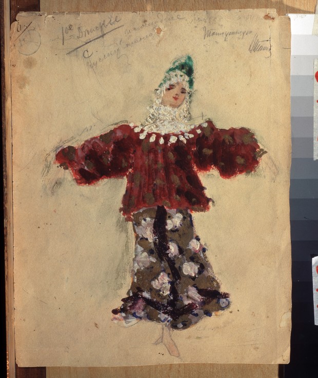 Costume design for the ballet The Little Humpbacked Horse by C. Pugni a Konstantin Alexejewitsch Korowin