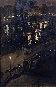 Paris at night a Konstantin Alexejewitsch Korowin