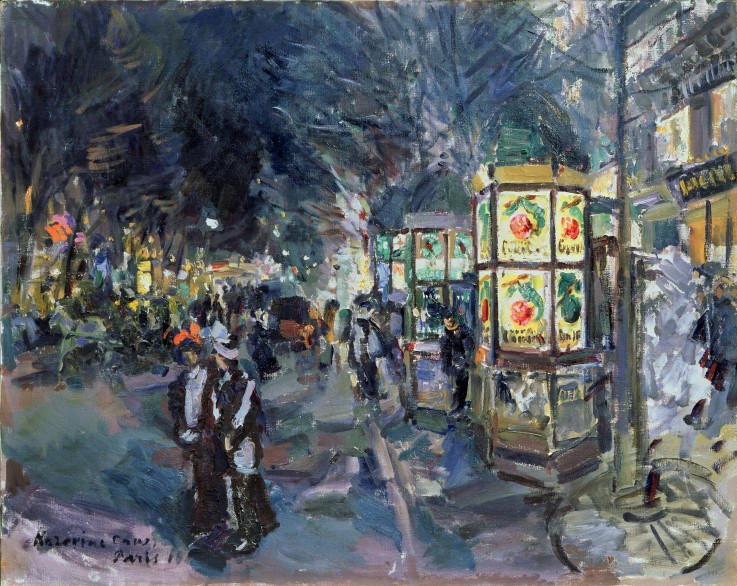 Parisian boulevard at night a Konstantin Alexejewitsch Korowin