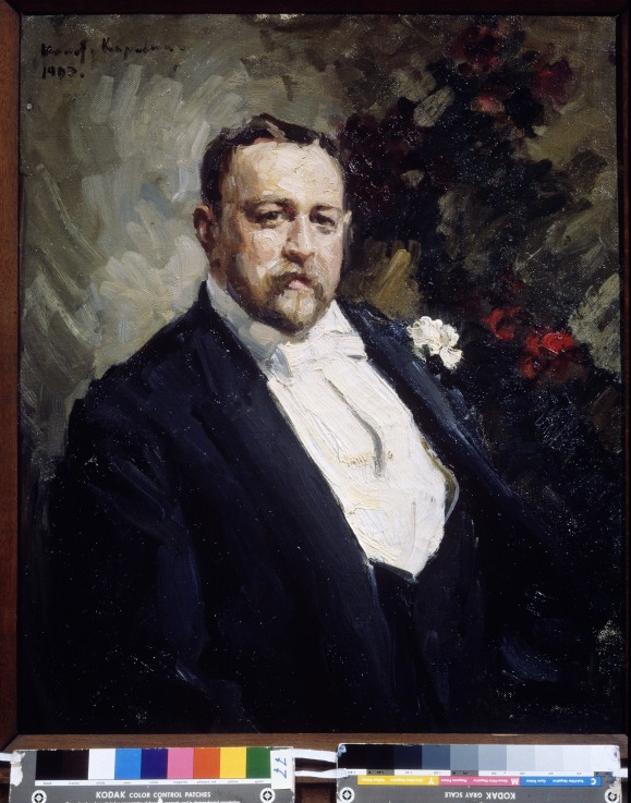 Portrait of the collector Ivan A. Morozov (1871-1921) a Konstantin Alexejewitsch Korowin