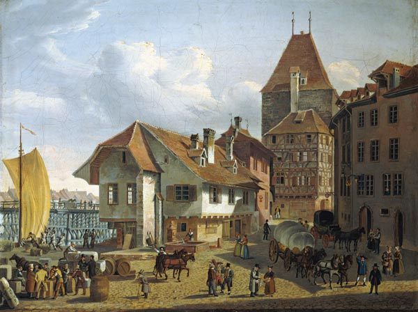 The Schifflände in Basel a Konstantin Guise