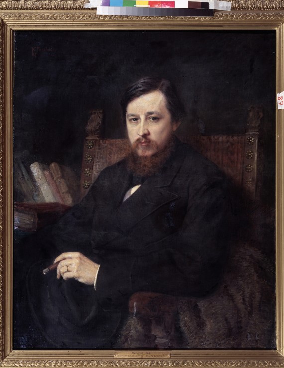 Portrait of the composer Mikhail P. Azanchevsky (1839-1881) a Konstantin Jegorowitsch Makowski