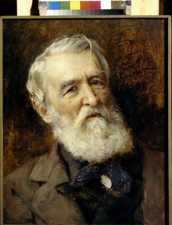 Portrait of the author Dmitry Grigorovich (1822-1899) a Konstantin Jegorowitsch Makowski