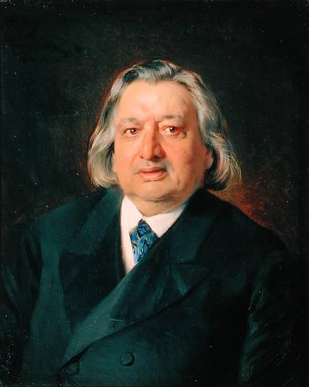 Portrait of Ossip Petrov (1807-78) a Konstantin Jegorowitsch Makowski