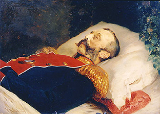 Zar Alexander II. auf dem Totenbett a Konstantin Jegorowitsch Makowski