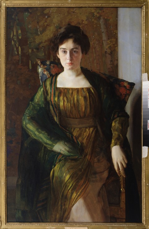 Portrait of Henrietta Hirshmann a Konstantin Somow