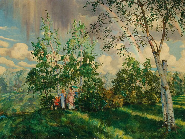 Landscape with a Rainbow a Konstantin Somow