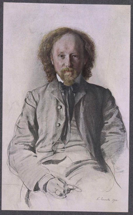 Portrait of the poet Vyacheslav Ivanov (1866-1949) a Konstantin Somow