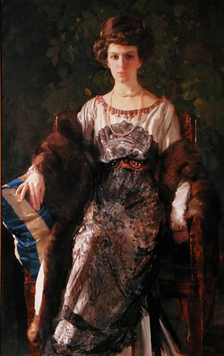 Portrait of Ewfimia Nosova a Konstantin Somow