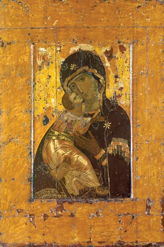 Gottesmutter von Wladimir a Konstantinopel pittura di icone